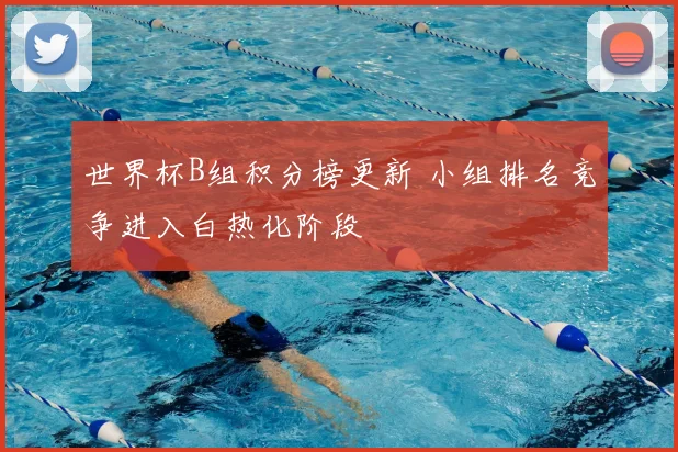 世界杯B组积分榜更新 小组排名竞争进入白热化阶段